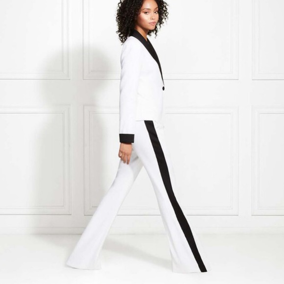 Rachel Zoe White Sequin Blazer and Pant Set - Picture 4 of 16